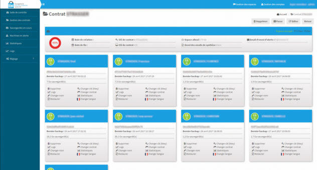 Gestion machines sauvegardées Kiwi Santé
