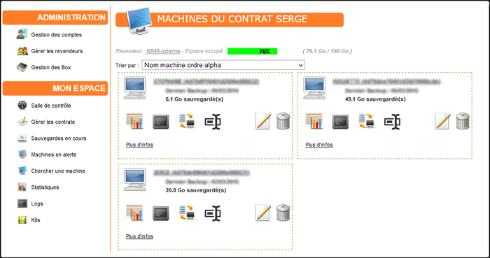changement nom machine