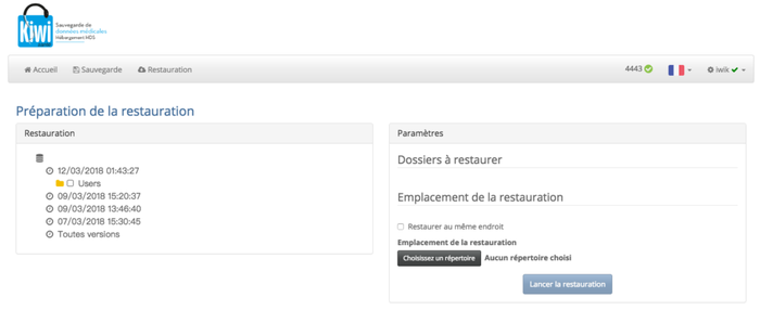 interface utilisateur kiwi v4 interface utilisateur kiwi v4